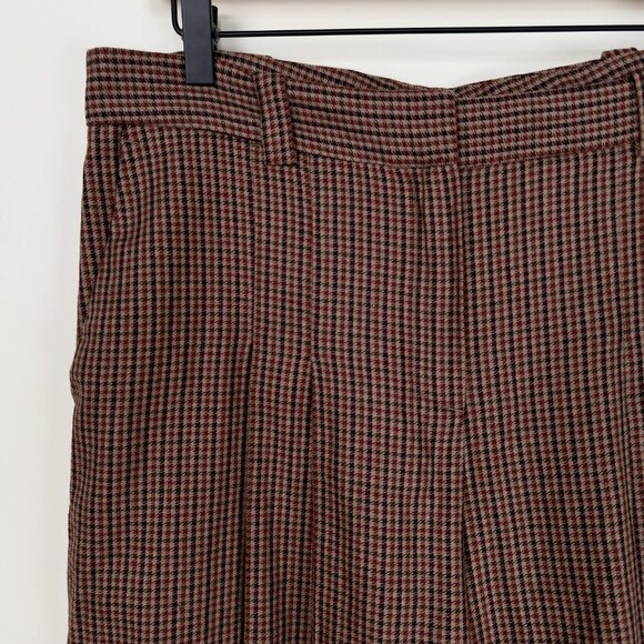 Massimo Dutti Wool Culottes Pants Wide Leg Crop Old Money Quiet Luxury Trousers - Picture 5 of 11